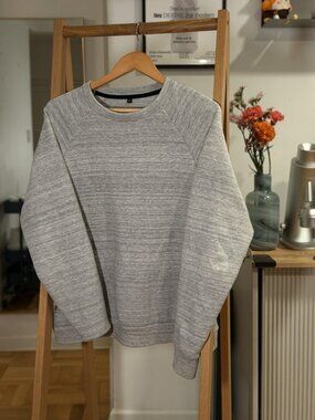 MUJI Double Knitted Gray Sweatshirt XL Japan